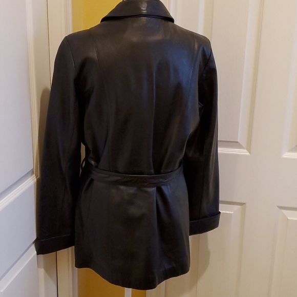 BLACK WILSON LEATHER JACKET, SIZE M, NEW - Picture 7 of 16